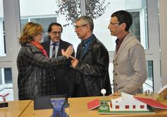 Visita de la consellera Irene Rigau a l'Institut Esteve Albert