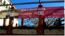 Pancarta donació sang