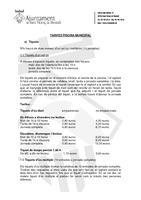 Tarifes piscina 2012