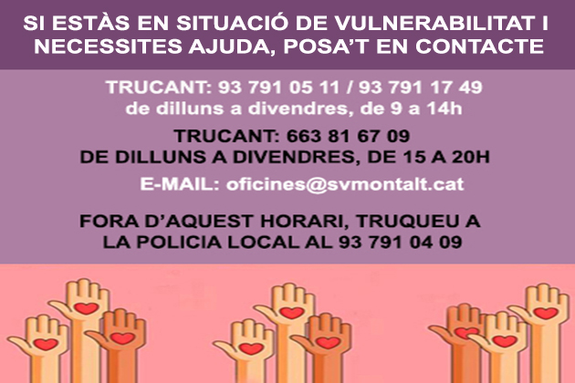 Suport persones vulnerables Suport persones vulnerables