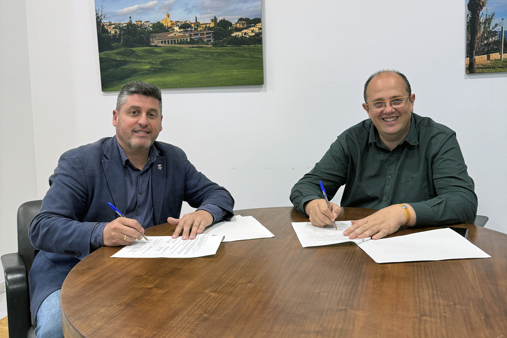 Signatura conveni Sant Vicen_Arenys