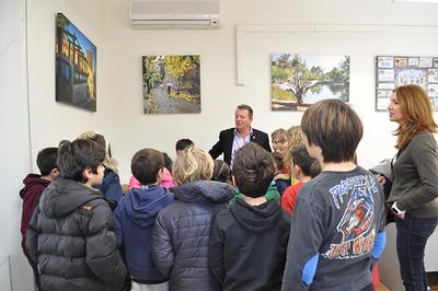 Visita dels alumnes de 3r de l'escola Sot del Camp a l'Ajuntament