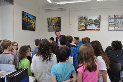 Visita dels alumnes de 3r de l'escola Sot del Camp a l'Ajuntament