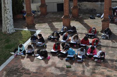 Visita dels alumnes de 3r de l'escola Sot del Camp a l'Ajuntament