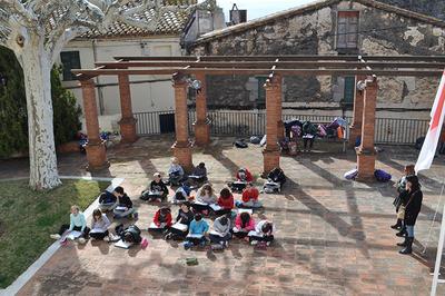 Visita dels alumnes de 3r de l'escola Sot del Camp a l'Ajuntament