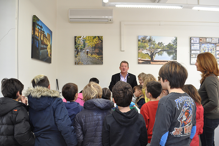 Visita dels alumnes de 3r de l'escola Sot del Camp a l'Ajuntament