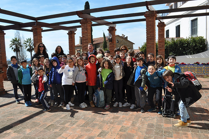 Visita dels alumnes de 3r de l'escola Sot del Camp a l'Ajuntament