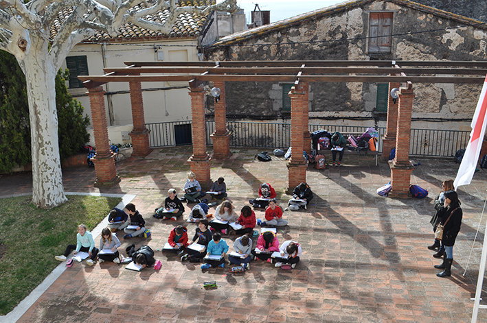 Visita dels alumnes de 3r de l'escola Sot del Camp a l'Ajuntament