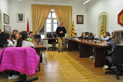 Visita de l'Escola Sant Jordi a l'Ajuntament