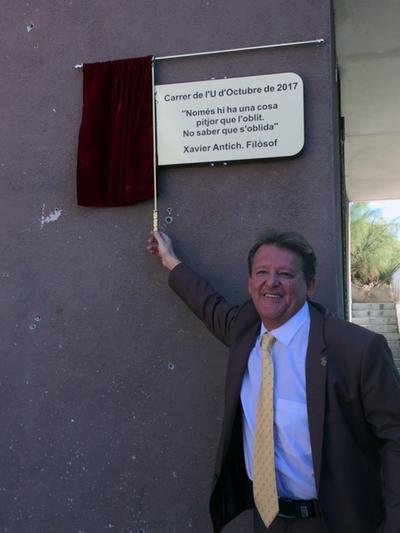 Inauguraci del carrer de l'U d'Octubre de 2017