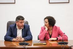 Visita de la consellera Romero