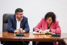 Visita de la consellera Romero