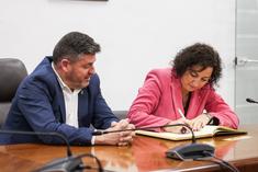 Visita de la consellera Romero