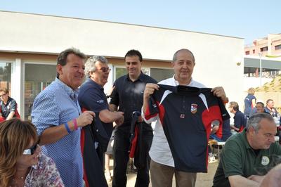 Felip Puig amb el Club petanca Santvicent