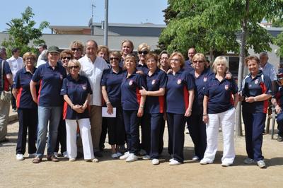 Felip Puig amb el Club petanca Santvicent