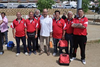 Felip Puig amb el Club petanca Santvicent