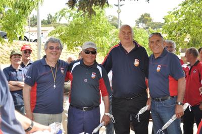 Felip Puig amb el Club petanca Santvicent