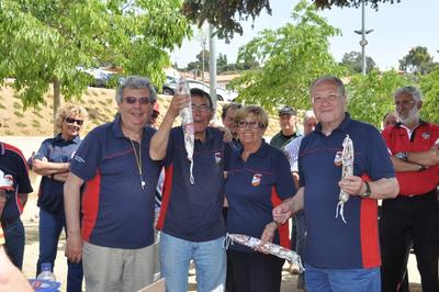 Felip Puig amb el Club petanca Santvicent