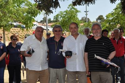 Felip Puig amb el Club petanca Santvicent