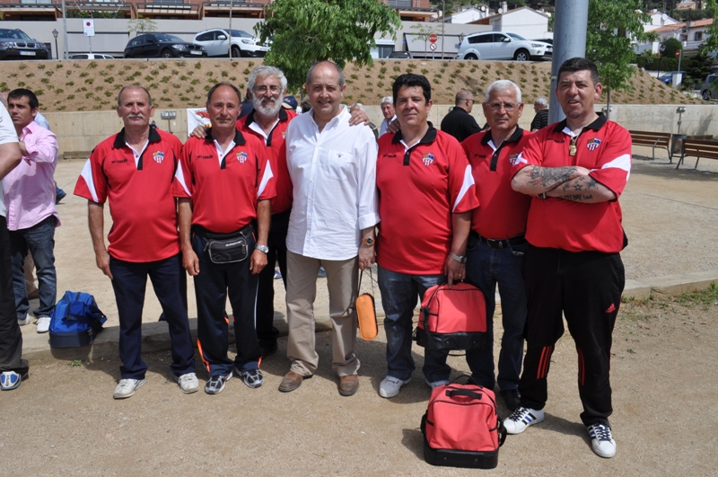 Felip Puig amb el Club petanca Santvicent