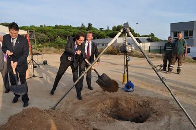 Collocaci primera pedra de l'Institut de Sant Vicen de Montalt