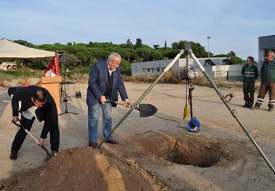 Collocaci primera pedra de l'Institut de Sant Vicen de Montalt