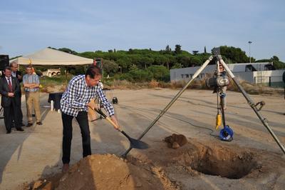 Collocaci primera pedra de l'Institut de Sant Vicen de Montalt