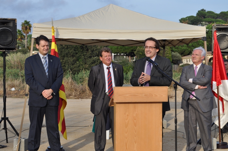 Collocaci primera pedra de l'Institut de Sant Vicen de Montalt