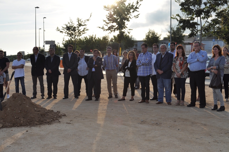 Col·locació primera pedra de l'Institut de Sant Vicenç de Montalt