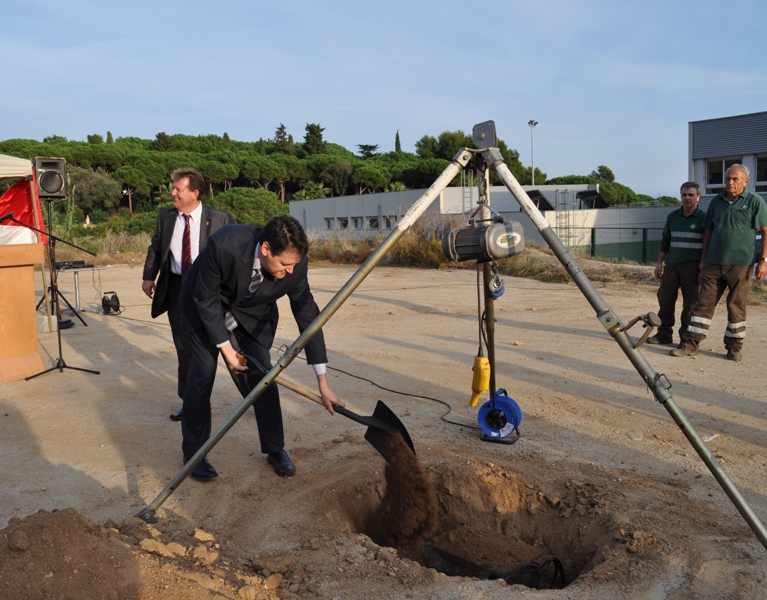 Collocaci primera pedra de l'Institut de Sant Vicen de Montalt