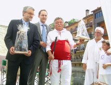 Pedro Curado, portador de gegants invident