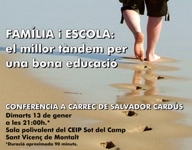 Cartell conferència sobre educació de Salvador Cardús