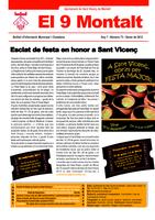 El 9 Montalt de gener de 2012