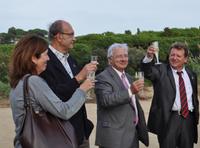 Col·locació primera pedra de l'Institut de Sant Vicenç de Montalt