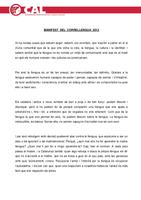 Manifest Correllengua 2013