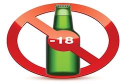Prohibida venda alcohol