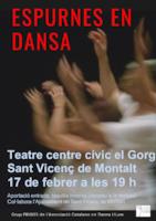 Cartell espectacle Espurnes en Dansa