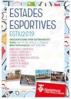 Cartell Estades Esportives Estiu 2019
