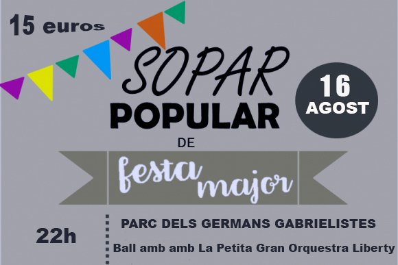 Sopar i ball e Festa Major