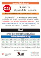 Línia C21 directe Institut