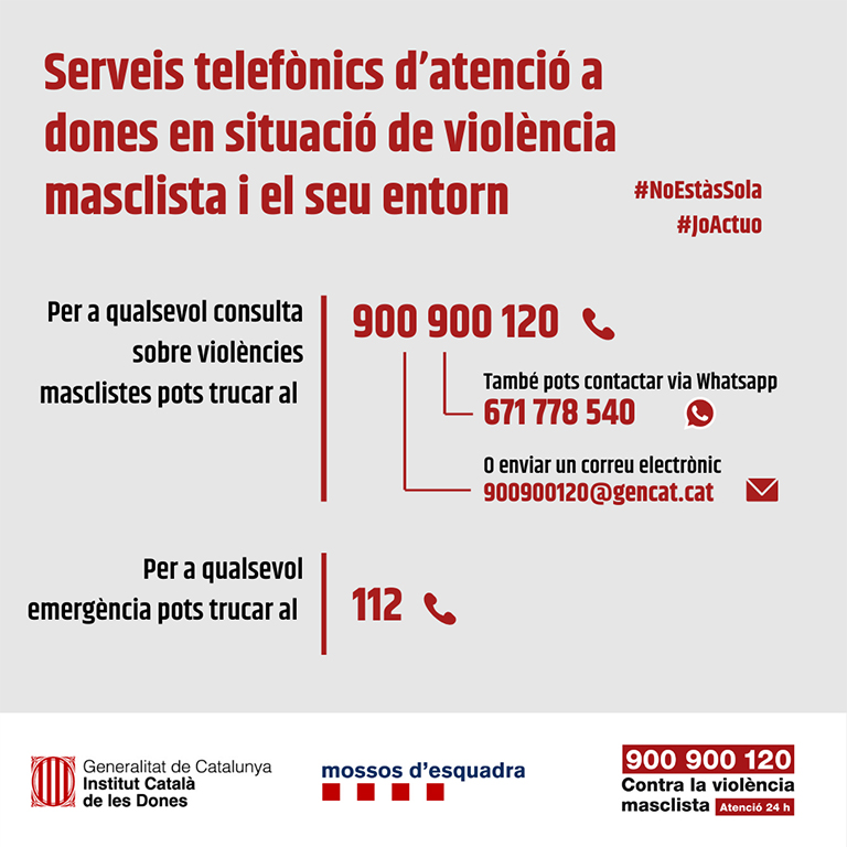 Suport dones víctimes violència masclista