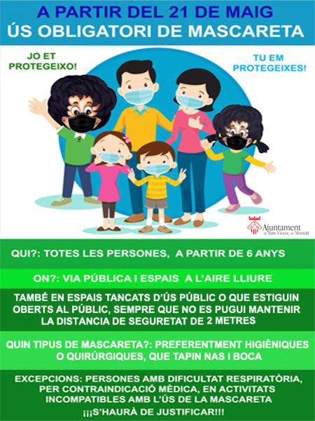 Ús mascaretes obligatori