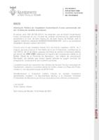 Edicte relatiuan a autorització usos provisionals a la Ctra. Sant Vicenç