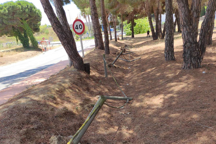 Vandalisme parc riera del Gorg