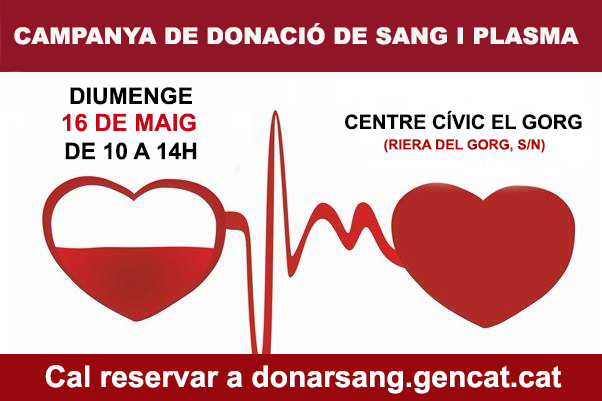 Campanya de donació de sang i plasma 16-05-2021 Campanya de donació de sang i plasma 16-05-2021