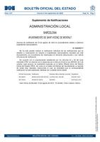 Anunci BOE Notificació expedients sancionadors