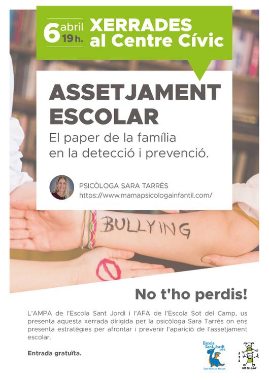 Xerrada assetjament escolar