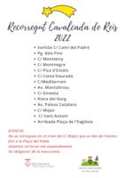 Recorregut Cavalcada 2022