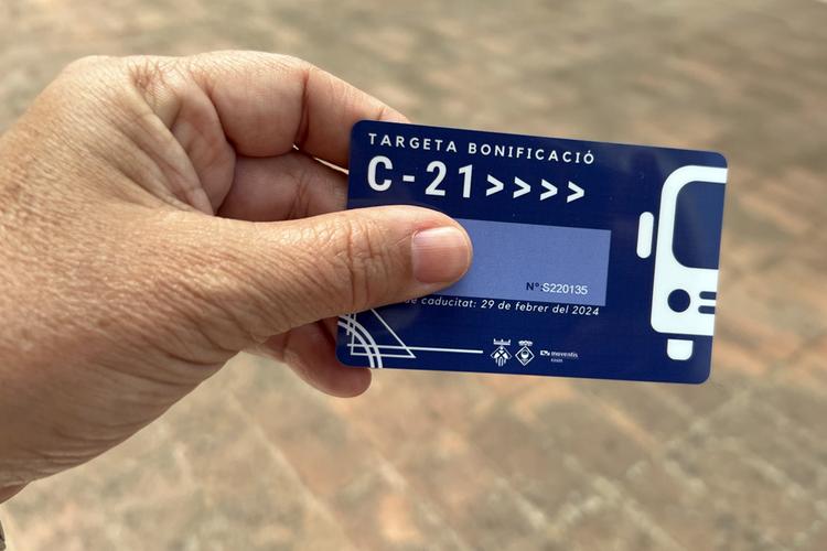 targeta bonificació bus C-21