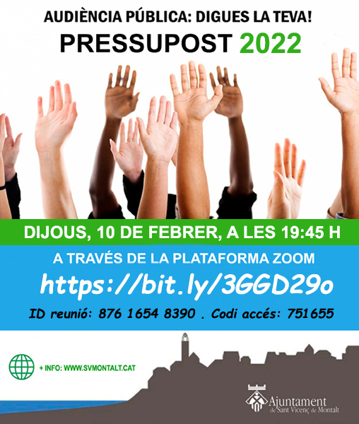 Audiència Pública Pressupost 2022
